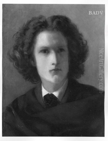 Portrait (of the author?) Oil Painting by Anselm Friedrich Feuerbach