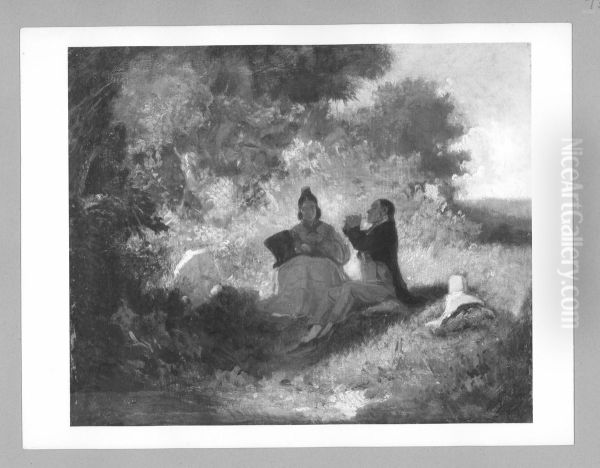 the concert Oil Painting by Carl Spitzweg