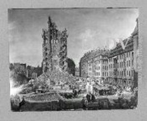 Abbruch der Kreuzkirche in Dresden