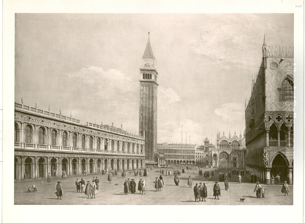 Venedig, Dogenpalast Oil Painting by Luca Carlevarijs