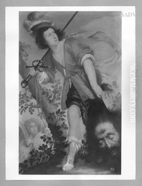 David Oil Painting by Bernardo Strozzi