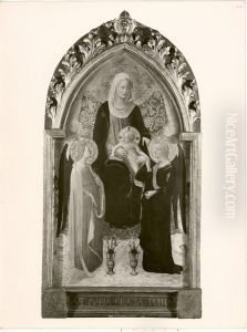 Madonna mit Kind und zwei Engeln