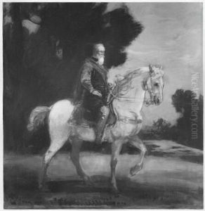 Prinzregent Luitpold on horseback