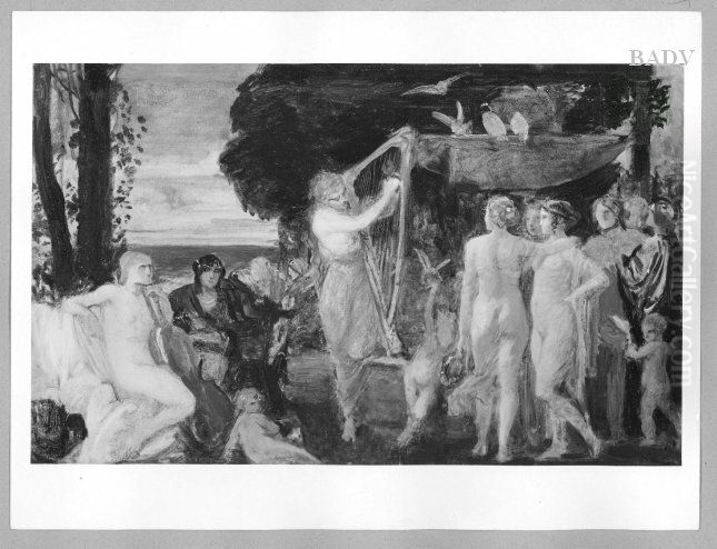 The Muses Oil Painting by Friedrich August von Kaulbach