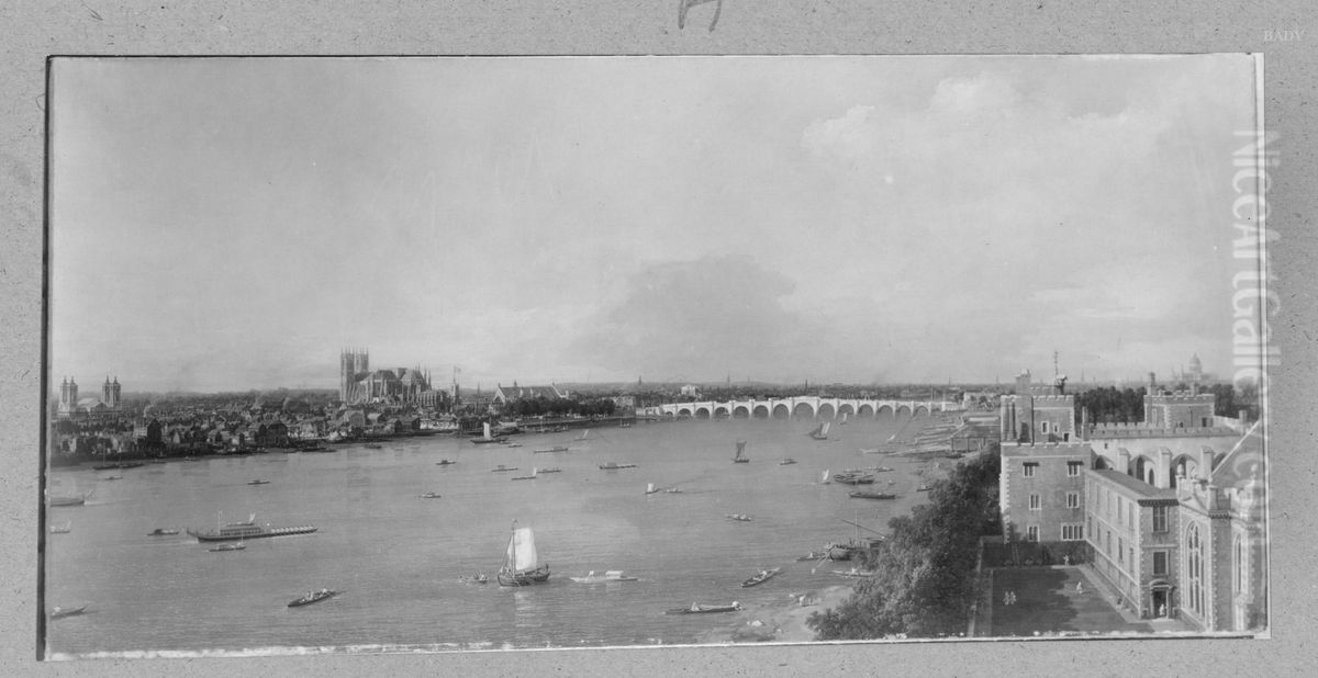 Ansicht von London Oil Painting by Canaletto