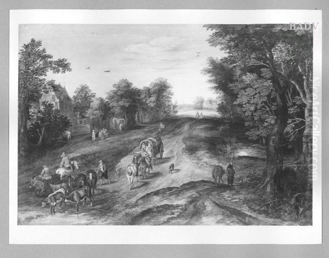 Route de village Oil Painting by Jan Brughel