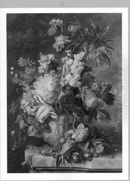 Blumenstrauss Oil Painting by Jan Van Huysum