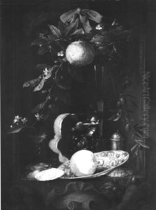 Stillife with orangen ....(unleserlich)