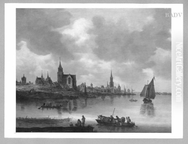 Emmerich am Rhein Oil Painting by Jan van Goyen
