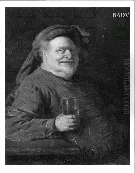 Falstaff mit Weinglas Oil Painting by Eduard Von Grutzner Falstaff mit Weinglas Oil Painting by Eduard Von Grutzner