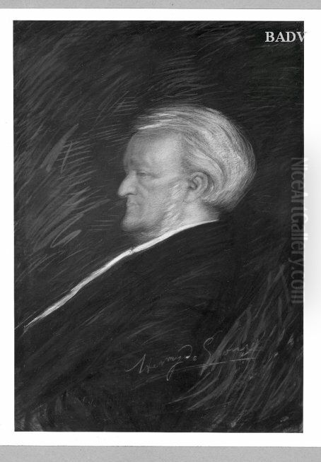 Portrat Richard Wagners Oil Painting by Henry de Groux