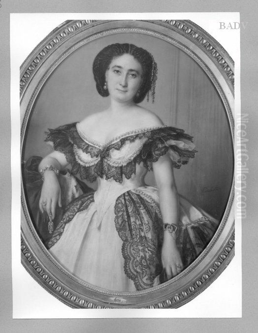 Portrait de femme Oil Painting by Franz Xavier Winterhalter