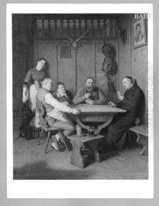 Beim Kartenspiel (ein schwerer Entschluss)