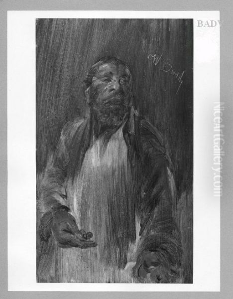 Beggar Oil Painting by Wilhelm Busch