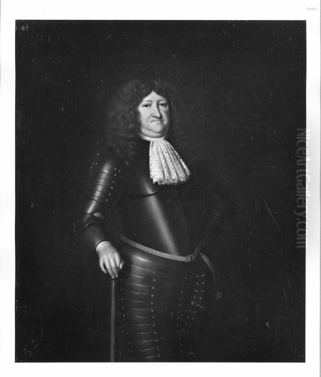 Mannliches Bildnis mit Allonge-Perucke und Harnisch Oil Painting by Gerard ter Borch the Elder Mannliches Bildnis mit Allonge-Perucke und Harnisch Oil Painting by Gerard ter Borch the Elder