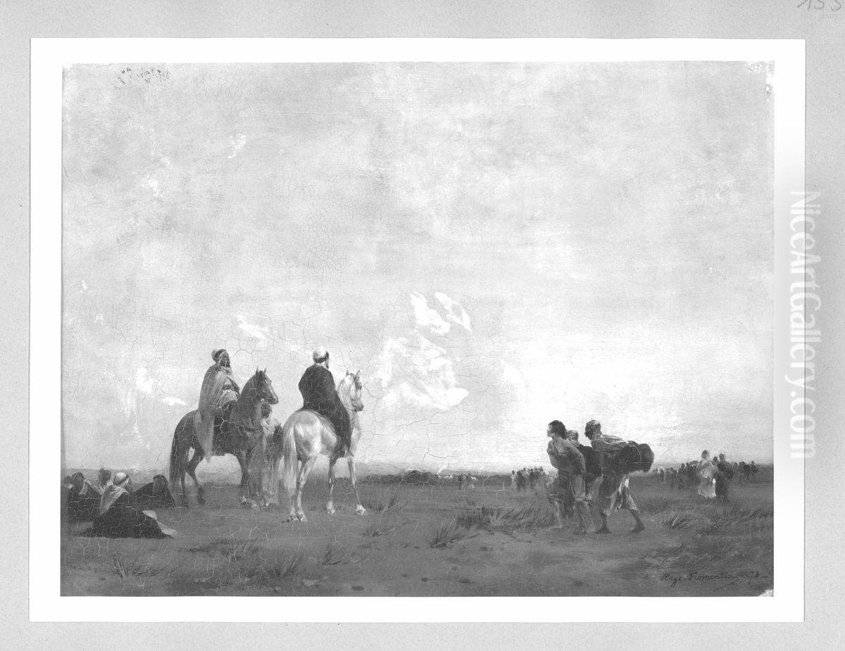 Araber-Lager Oil Painting by Eugene Fromentin