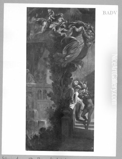 Scene of a fairy - tale Oil Painting by Moritz von Schwind