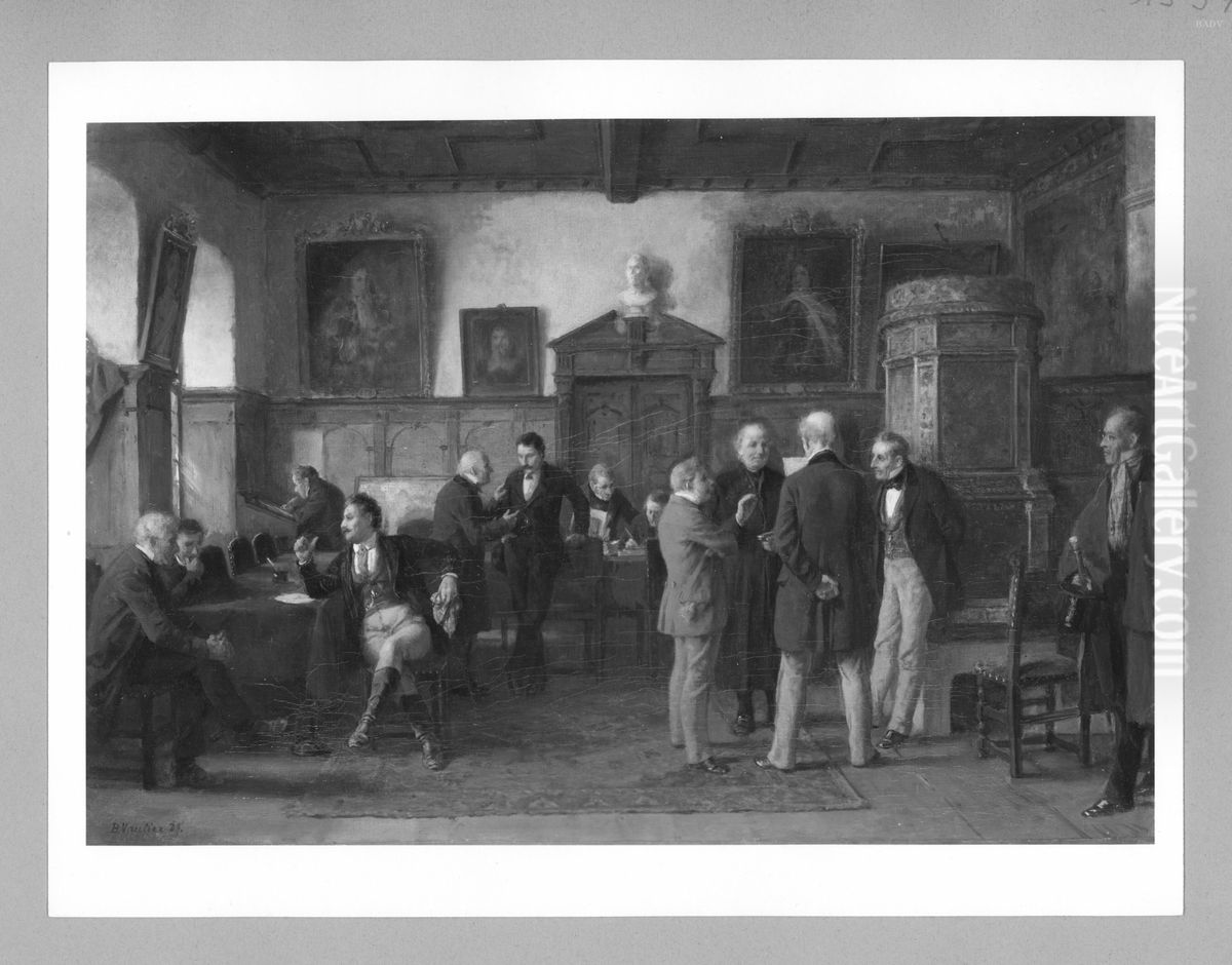 Gemeinderatssitzung Oil Painting by Benjamin Vautier