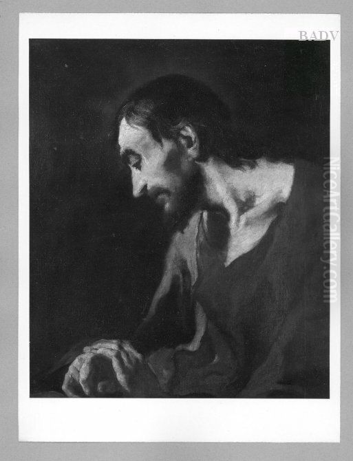 Christus (Halbfigur) Oil Painting by Antonio Zanchi