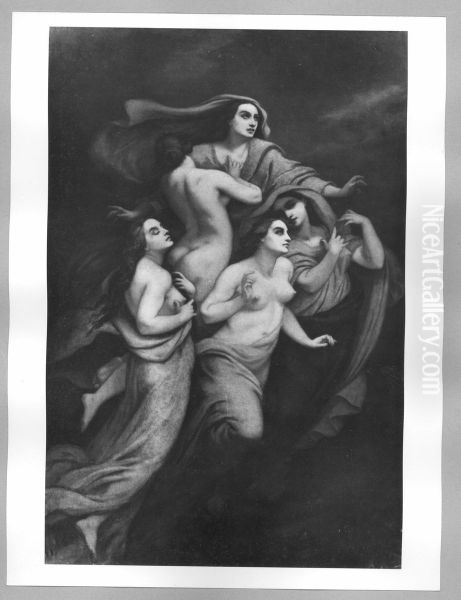unleserlich Oil Painting by Narcisse Virgilio Diaz