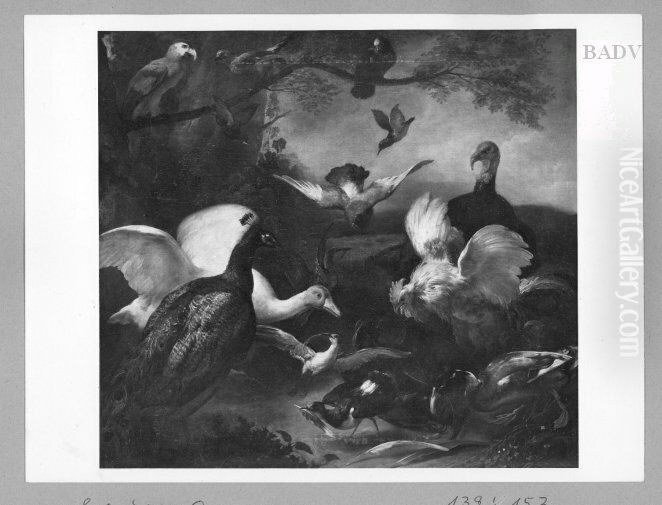 Geflugelhof Oil Painting by Daniel Schultz