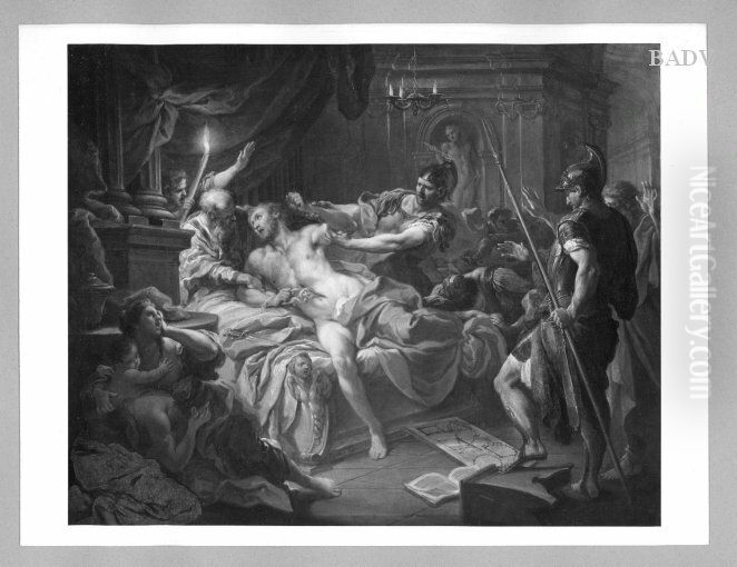 Der Tod des Cato Oil Painting by Sebastiano Conca