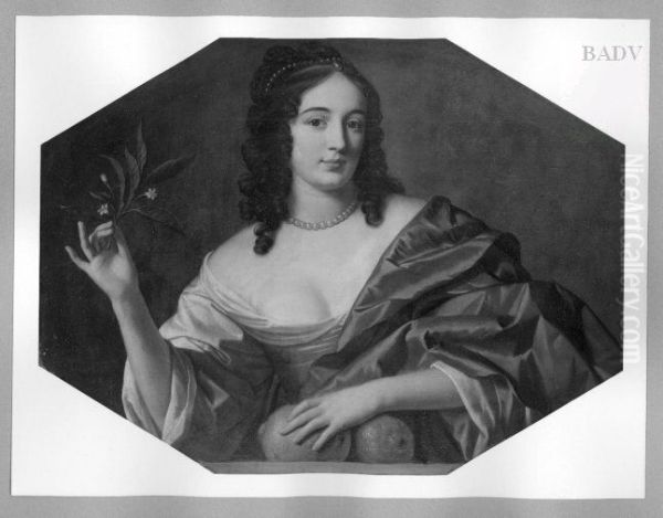 Weibliches Bildnis mit Orangenzweig und Zitronen Oil Painting by Gerard van Honthorst