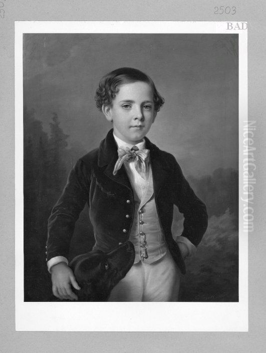 Knabenbildnis mit Hund Oil Painting by Francis Hayman