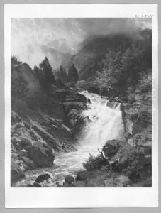 Waterfall in the Bavarian mountains