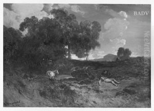 Landschaft mit barmherzigem Samariter