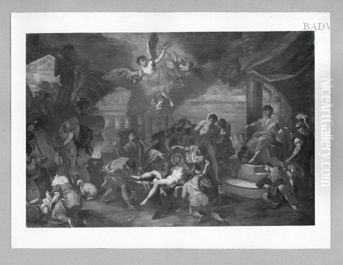 Matyrium eines Heiligen (Cosmas und Damian) Oil Painting by Antonio Balestra