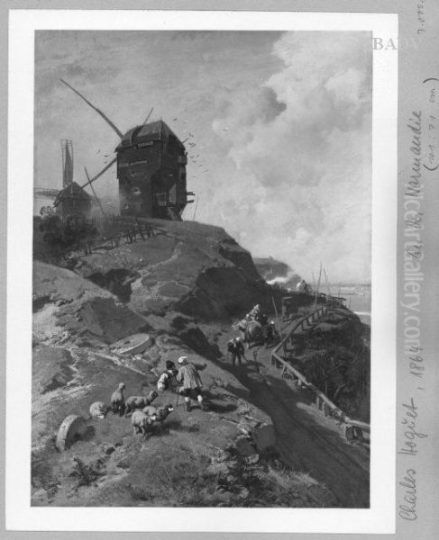 the wind- mill Oil Painting by Charles Hoguet