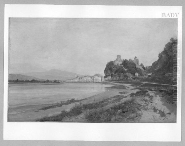 Rattenberg (Tyrole) on the Inn Oil Painting by Emil Jakob Schindler