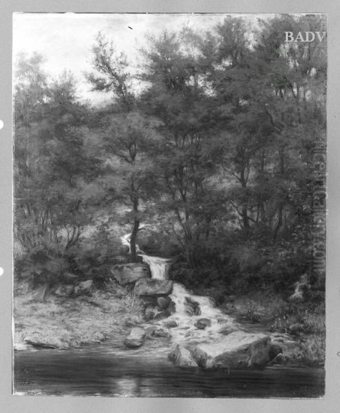 Waldbach Oil Painting by Peter Burnitz