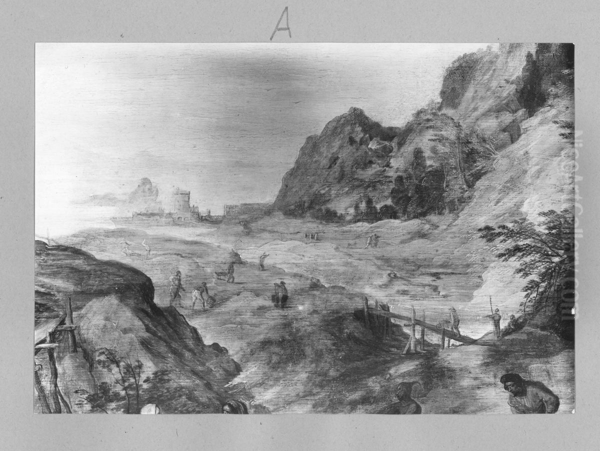 Bergbau in Ubersee Oil Painting by Joos de Momper the Younger