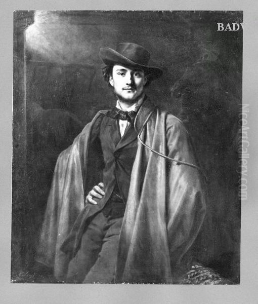 Portrait of the painter Jessner Oil Painting by Carl Steffeck