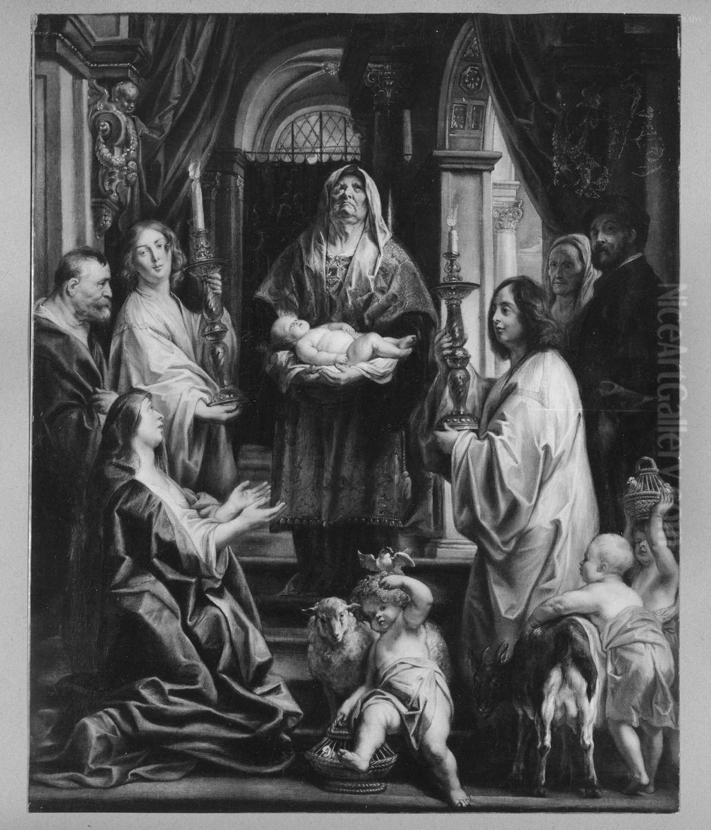 Die Darstellung Jesu im Tempel Oil Painting by Jacob Jordaens