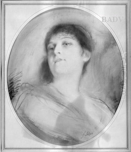 Weibliches Bildnis Oil Painting by Franz von Lenbach