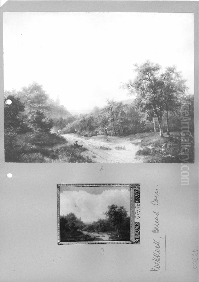 Landschaft mit Staffage Oil Painting by Barend Cornelis Koekkoek