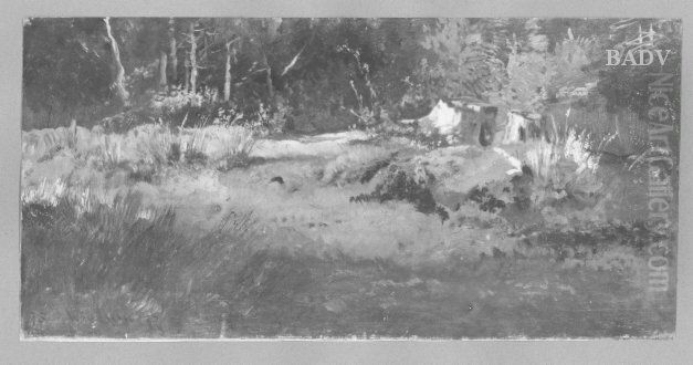 Waldlichtung Oil Painting by Joseph Wenglein