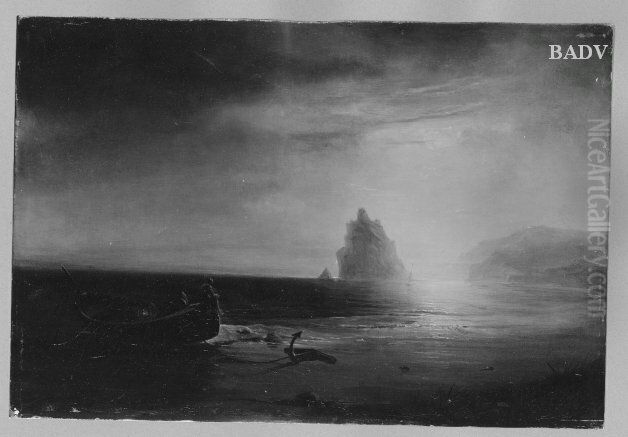 boat at the coast Oil Painting by Carl Blechen boat at the coast Oil Painting by Carl Blechen