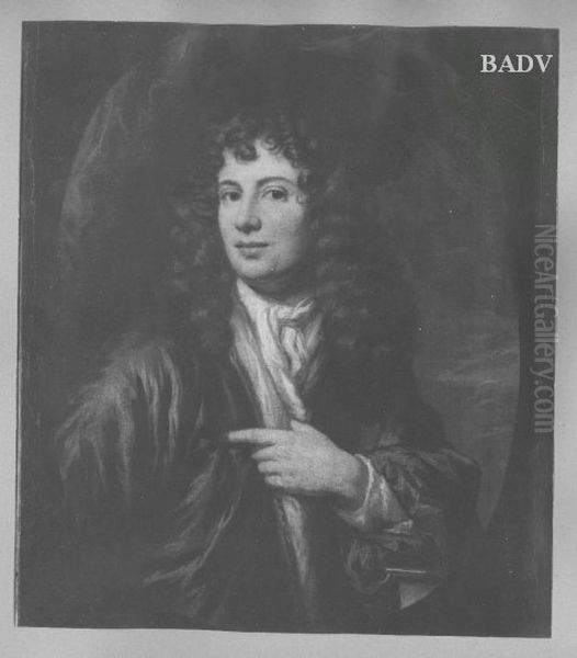 Bildnis eines jungen Mannes mit Allongeperucke Oil Painting by Nicolaes Maes