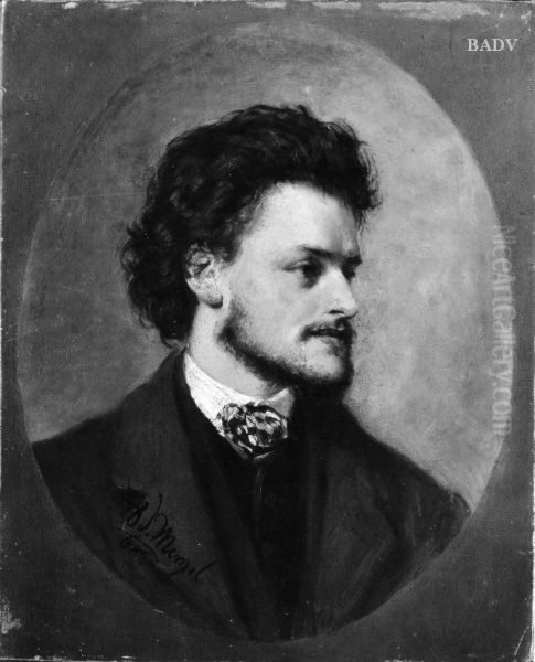Bildnis des Malers Paul Meyerheim Oil Painting by Adolph von Menzel