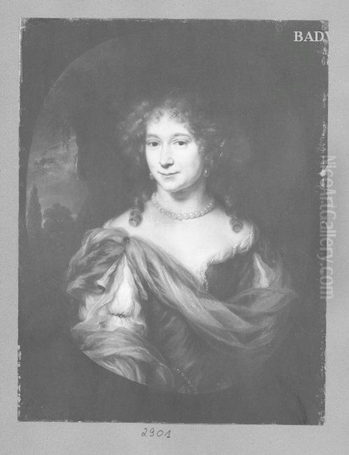 Bildnis einer Dame mit Pelenschmuck Oil Painting by Nicolaes Maes