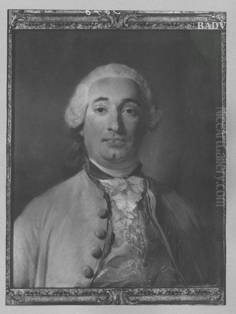 Brustbild des M. Michel de Grilleau Oil Painting by Jean-Baptiste Perronneau