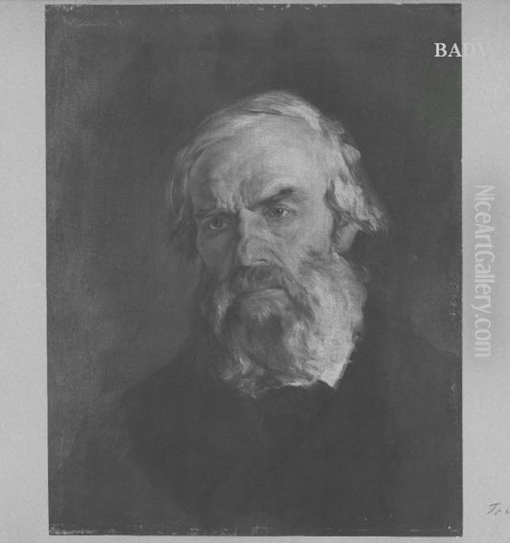 Portrait of an Old Man Oil Painting by Wilhelm Heinrich Trutbner