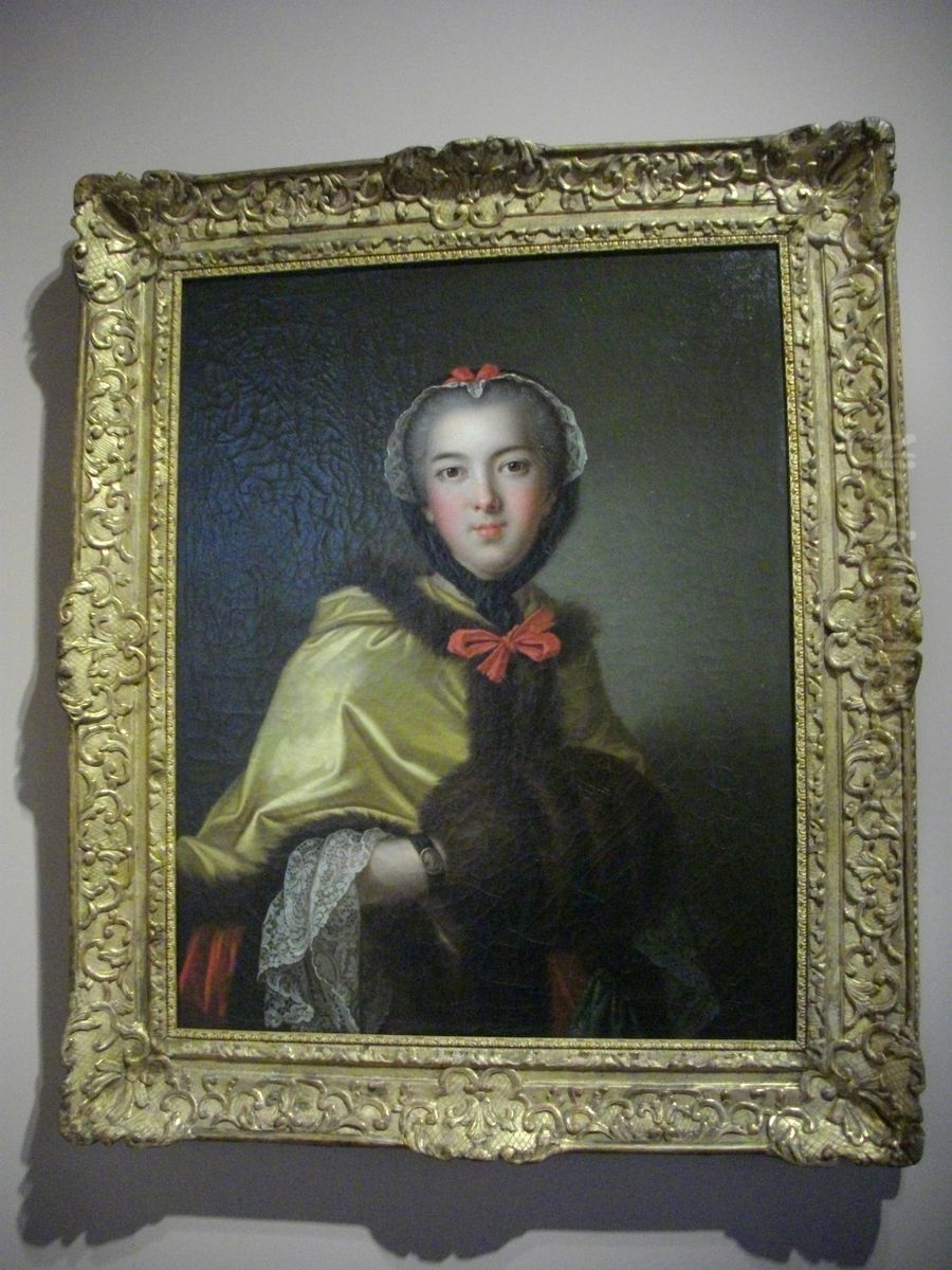 Portrait d'Henriette de France en Flore Oil Painting by Jean-Marc Nattier