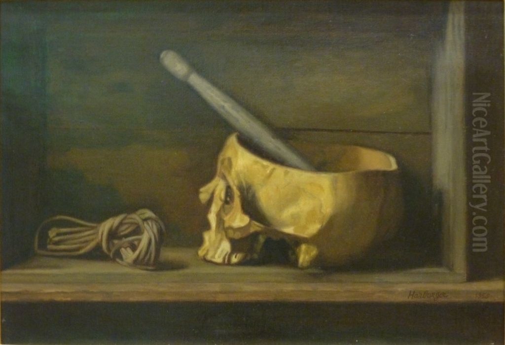 Crane and string Oil Painting by Francis Harburger