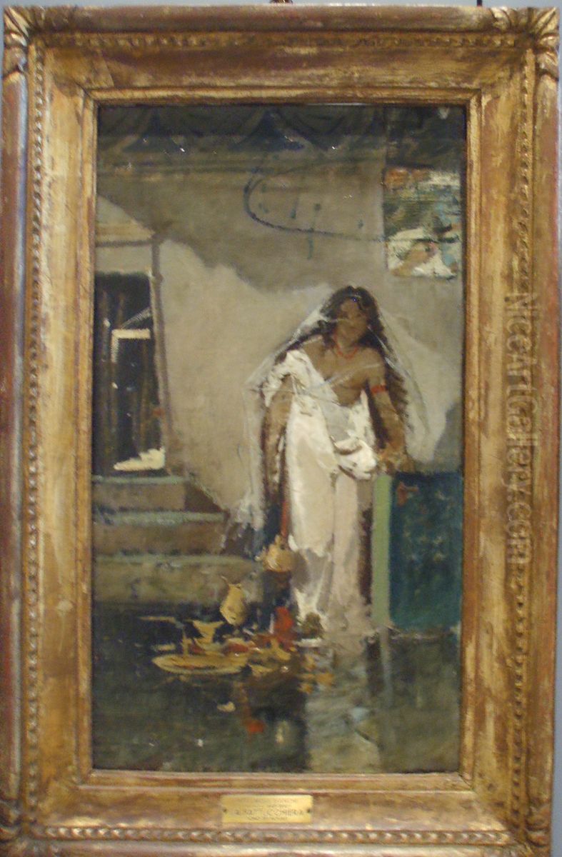 la fattucchiera Oil Painting by Mose Bianchi