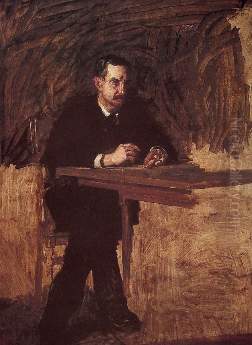 Professor William D Marks Oil Painting by Thomas Cowperthwait Eakins